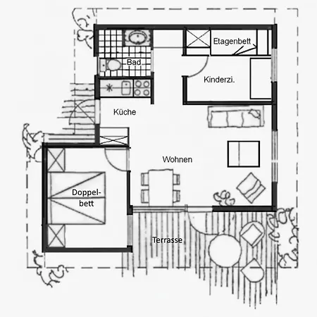 Am Waldrand - Typ A Für 4 Personen - Jolle Ferienhaus *